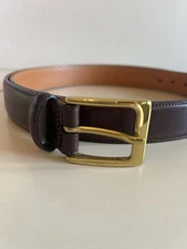 Trafalgar Men’s Brown Cortina Italy Leather Belt 44” Norwalk CT