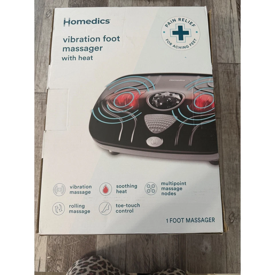 Masajeador de pies vibratorio con calor Homedics - negro nuevo caja abierta nunca usado Foto 2 de 2