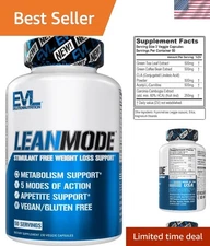 EVL LeanMode 5-in-1 Weight Loss Support Capsules - Appetite & Metabolism Boost