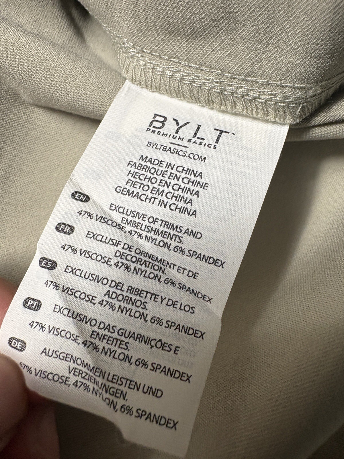 BYLT Fairway Pullover Jacket Mens Large Beige 1/4 Snap Magnetic