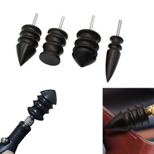 4pcs Leather Burnisher Bits for Rotary Tool Leather Burnishing Polished Heads