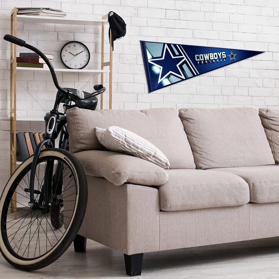 Banderín de fieltro suave Rico Industries NFL Dallas Cowboys 12" X 30" Foto 3 de 4