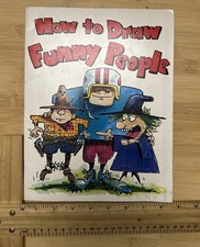 Vintage Softcover Book "How To Draw Funny People" By Bob McKay. 1981