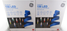 2 PACK GE StayBright 150 Ct Constant Multicolor Mini LED Christmas Icicle Lights