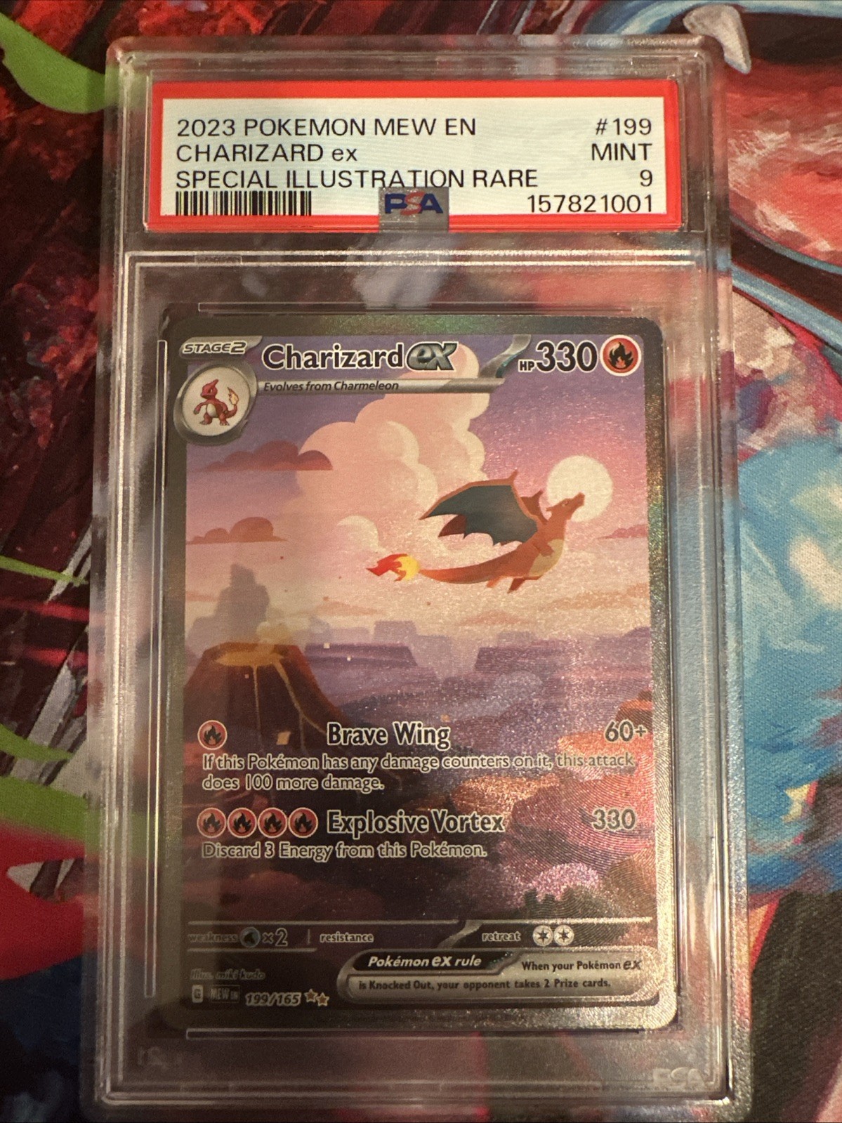 Charizard ex 199/165 Sv: Scarlet & Violet 151 PSA 9 SIR Pokemon