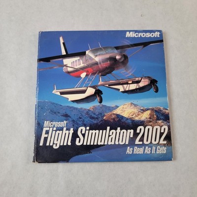 Microsoft Flight Simulator 2002 PC CD-ROM Incomplete 2/3 Discs In sleeve