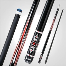 Advanced Carbon Fiber Pool Cue Stick 58" - Low Deflection Design for Precision