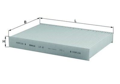 Für FILTRY KNECHT / MAHLE LA 87 CABIN FILTER RENAULT