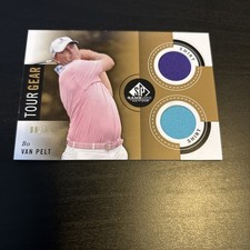 2013 SP GU Tour Gear DUAL RELICS SP /35 Bo Van Pelt #TG-BV PGA Golf Card (f3)