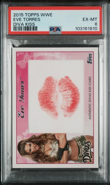 2015 Topps WWE Divas Kiss Card Eve Torres PSA 6