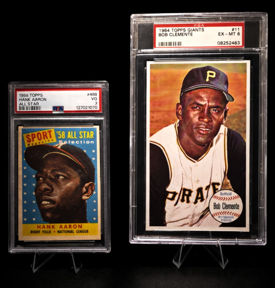 1964 Topps Giants (Bob) Roberto Clemente #11 PSA 6 EX-MT HOF Pirates Vintage MLB view 3