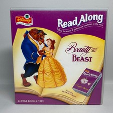 Vintage Disney Read Along Beauty & the Beast Book and Story Tape with Case 1996
