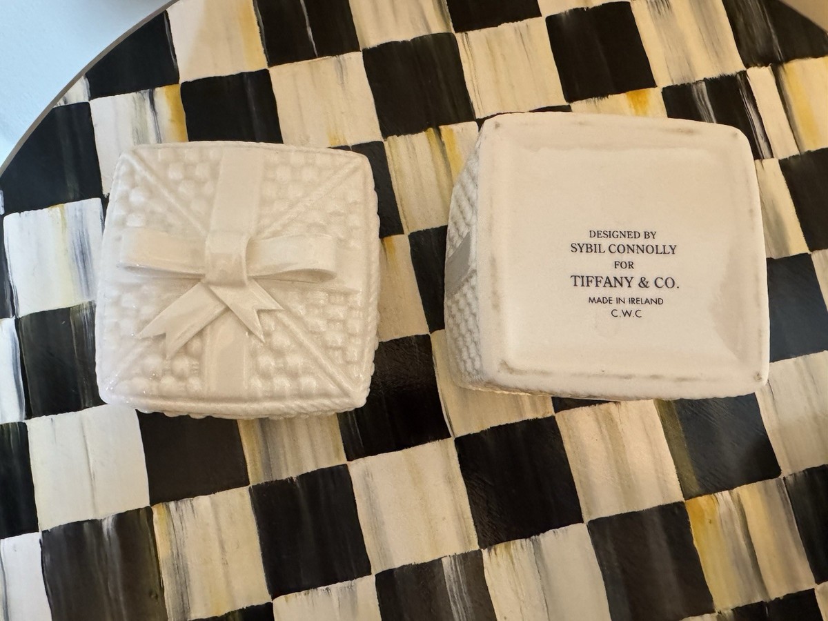 Tiffany & Co Sybil Connolly Large Tiffany Weave Trinket Box Mint