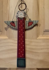 Wood Angel Heart Decorations Christmas Ornament 7 in Decor