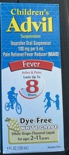 Children's Advil Dye-Free Ibuprofen Pain  Fever Relief White Grape, 4 fl oz