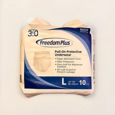 Essentials 360 Freedom Plus Pull-On Protective Underwear  10 QTY - Large 34”-50”