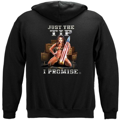#ad #ad New Just the Tip I Promise 2nd Amendment Hoodie Sweat Shirt Erazor Bits $49.95