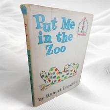 DR. SEUSS Put Me in the Zoo by Robert Lopshire 1960 Vintage WITH DUST JACKET