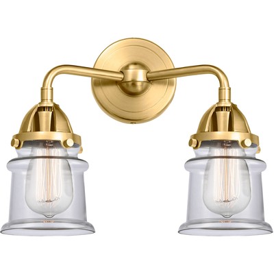 Innovations Lighting 288-2W-SG-G182S-LED Nouveau 2 Small Canton Satin Gold