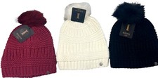 Igloos Outdoor Ladies Crocheted Beanie with Pom One Size Fits Most Choose Color