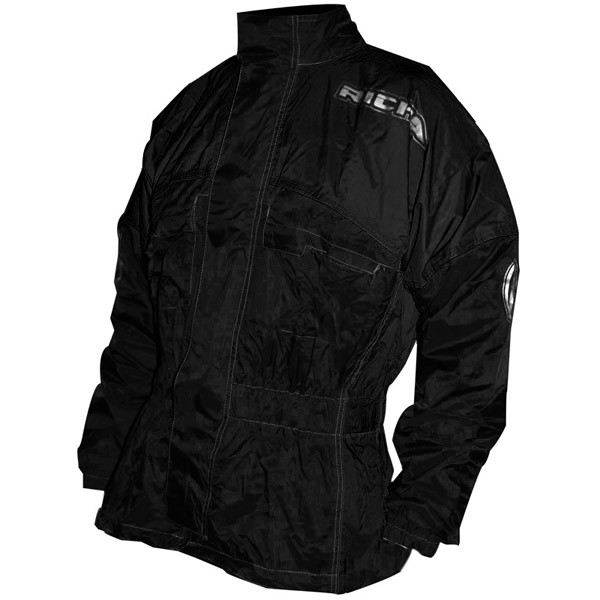 Richa Motorcycle 100% Waterproof Rain Warrior Walking Black Over Jacket