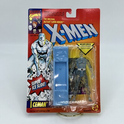 1993 Toy Biz Iceman Mutant Action Figure Marvel Comics X-Men Super Ice Slide NEW