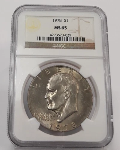 1978 EISENHOWER DOLLAR $1 NGC MS 65