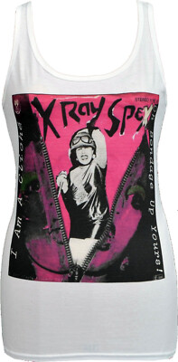 X-Ray Spex Womens Punk Tank Top I am Cliche Poly Styrene 1977 Oh Bondage S-2XL