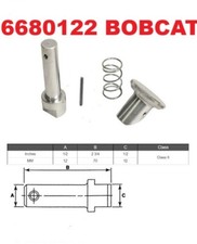 6680122 PIN KIT  STEEL KNOB FOR BOBCAT