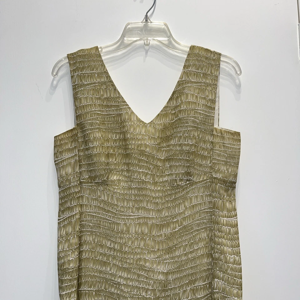 Vestido maxi estampado sem mangas Elie Tahari tamanho 8 - Imagem 3 de 4