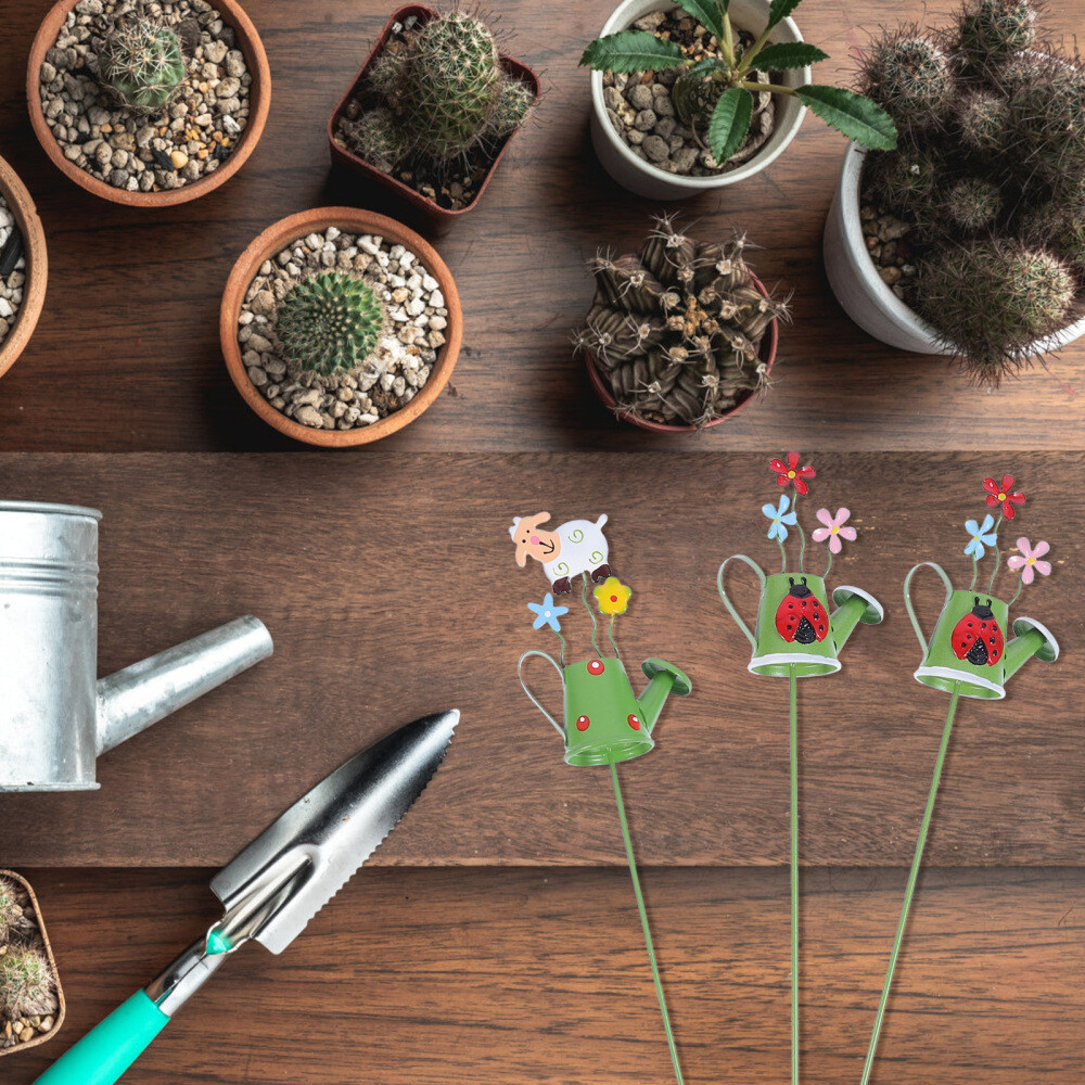 3pcs Garden Decorative Stake Flower Pot Sticks for Plant Pot Yard eBay