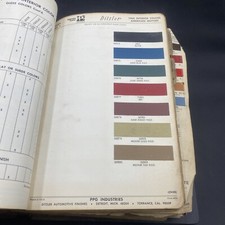 1968 American Motors AMC Interior Colors Paint Chips Sheet Only, Ditzler PPG