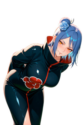 Konan Naruto Waifu Weatherproof Anime Sticker 6" Car Decal | eBay