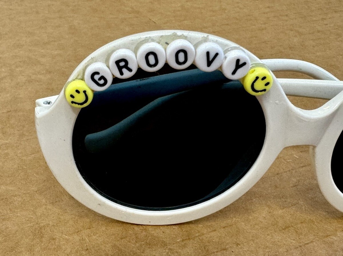 BRIDE AND GROOM Matching Wedding Novelty Sunglasses Boho Party Festival Rave Fun Custom Bride and Groom Sunglasses , Bridal, Bachelorette  main image 3
