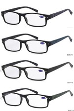 New Criss Cross Pattern Print with Spring Temple Unisex Reading Glasses R357