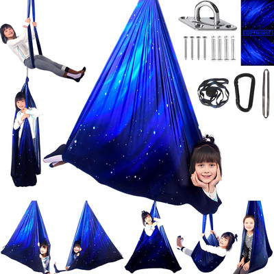 Sensory Swing for Kids Indoor and Outdoor Therapy Cuddle Swing Snuggle Hammock C