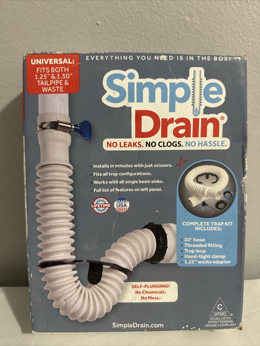 Wellco 1-1/5 In. X 10 Ft. White Universal Corrugated Washing Machine Drain Hose Flexible Dishwasher Drain Hose Xyjgw1110