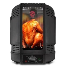 NutriChef Countertop Vertical Rotisserie Oven Roaster (Black) PKRT16BK