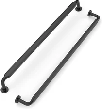 10 Pack 10 Inch(254Mm) Matte Black Cabinet Pulls,Stylish Kitchen Cabinet Black H