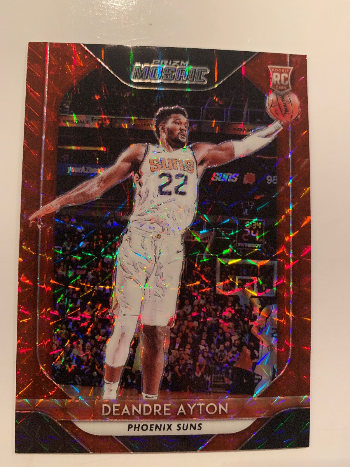 2018-19 Panini Mosaic Prizm DeAndre Ayton Red Refractor Phoenix Suns RC Rookie