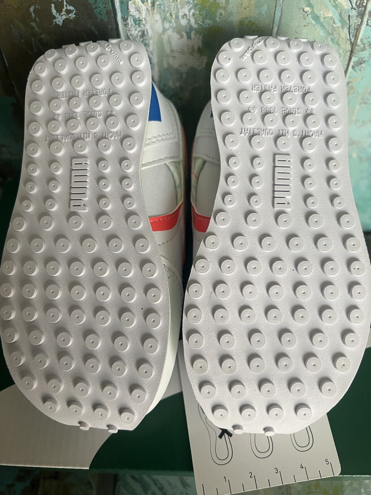 Puma Future Rider Doble SP AC Infant Girl Shoes White/Multi US Size 6C, 7C