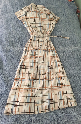 Aritzia Wilfred Womens XXS Multi-Colors Print Short Sleeve Long Skirt Dress - Picture 15 of 15