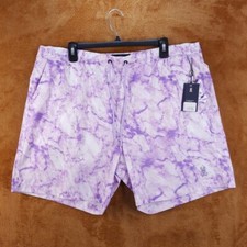 PSYCHO BUNNY Swim Trunks Mens XXL Purple Shorts Hempstead Digital Lavender