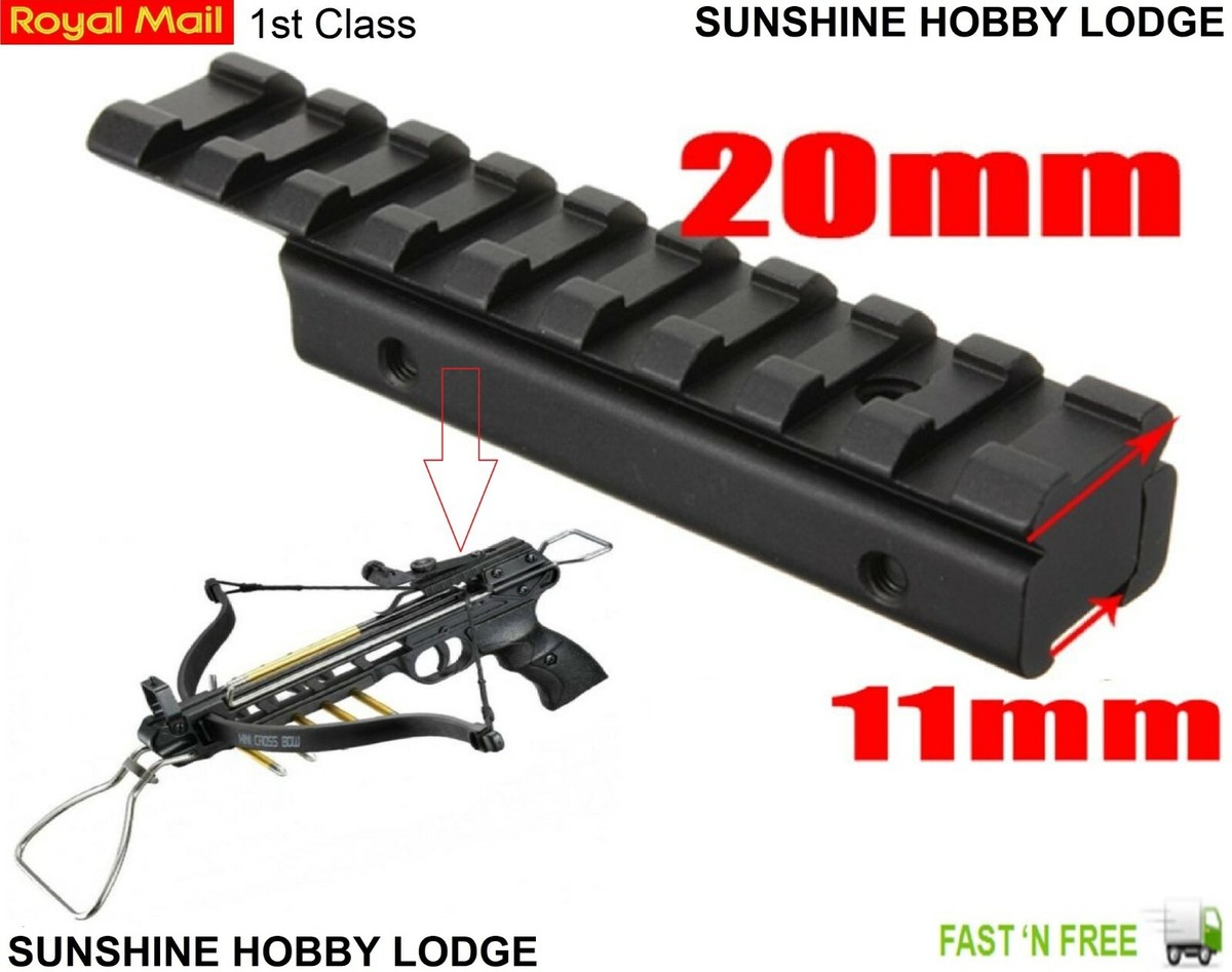 Pistol Crossbow Dovetail To 20mm Weaver Rail Laser Scope Mount