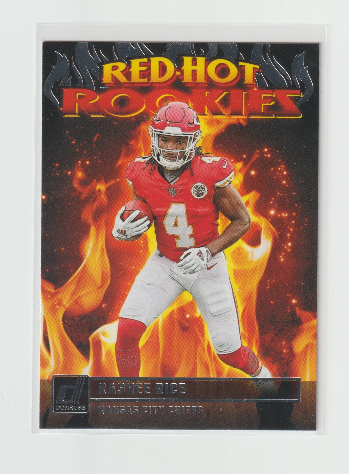 2023 Panini Donruss Football - RASHEE RICE #RHR-9 Red Hot Rookies - KC Chiefs