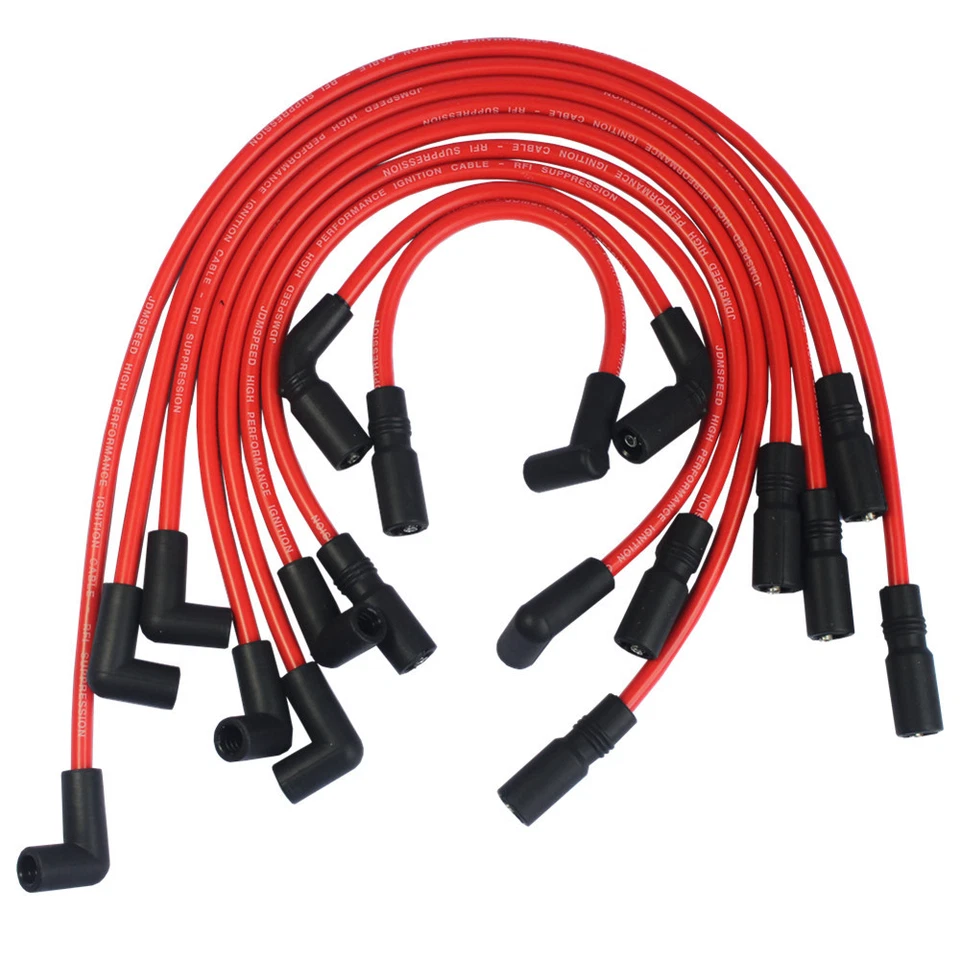 RED Spark Plug Wires For GMC JIMMY SONOMA & SAFARI 1995-2001 VORTEC V6 4.3L 262 - Image 3 of 4