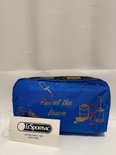LeSportsac Rectangular Cosmetic Bag Paint The Town 6511 P658 NEW W/ ZIPPER