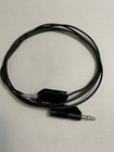 Test Lead Banana Plug Black Stackable 4mm 1.5M Long