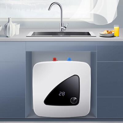 1500W 110V 8L Instant Electric Hot Water Heater Shower Compact Mini-Tank Storage