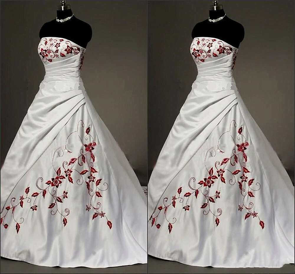 embroidered wedding dresses